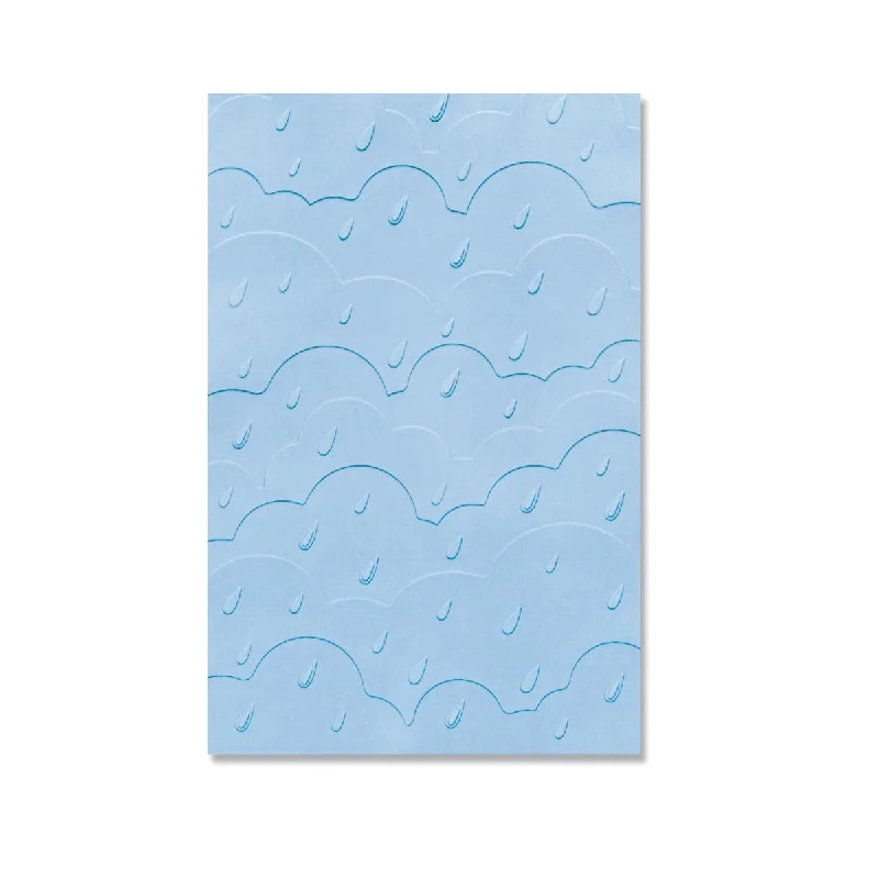 Sizzix Multi-Level Textured Impressions Embossing Folder - Rain Clouds