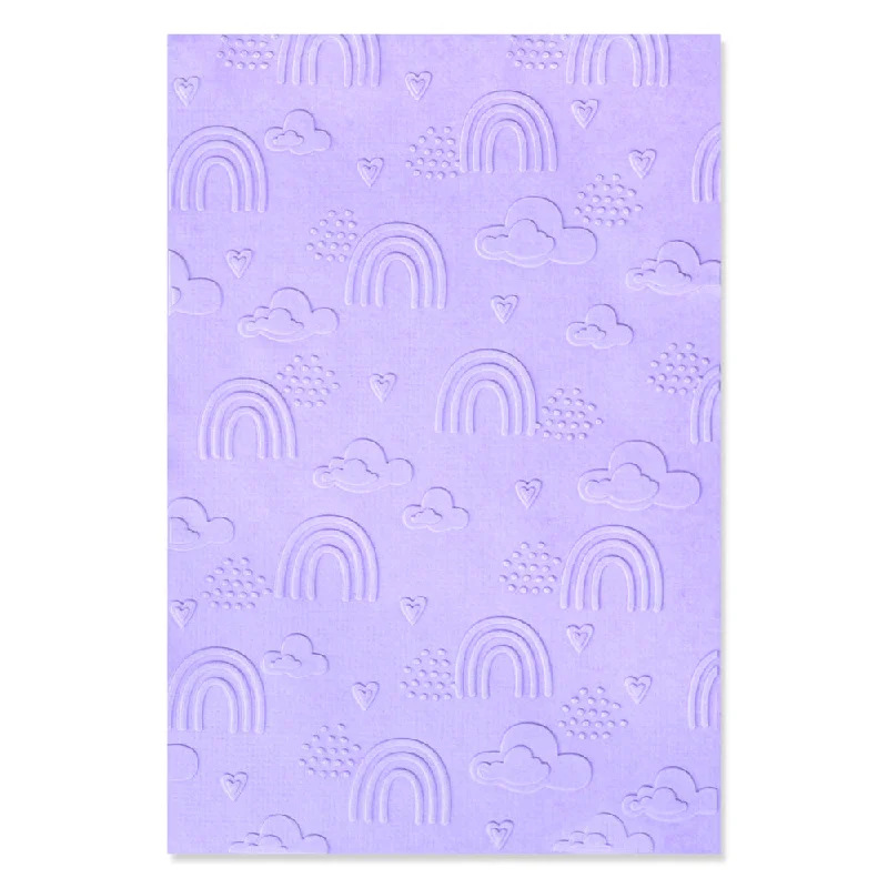 Sizzix Multi-Level Textured Impressions Embossing Folder - Rainbow Sky