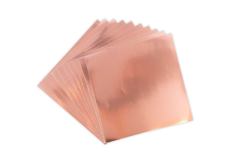 Sizzix Surfacez - 6" Aluminum Metal Sheets, Rose Gold, 10PK