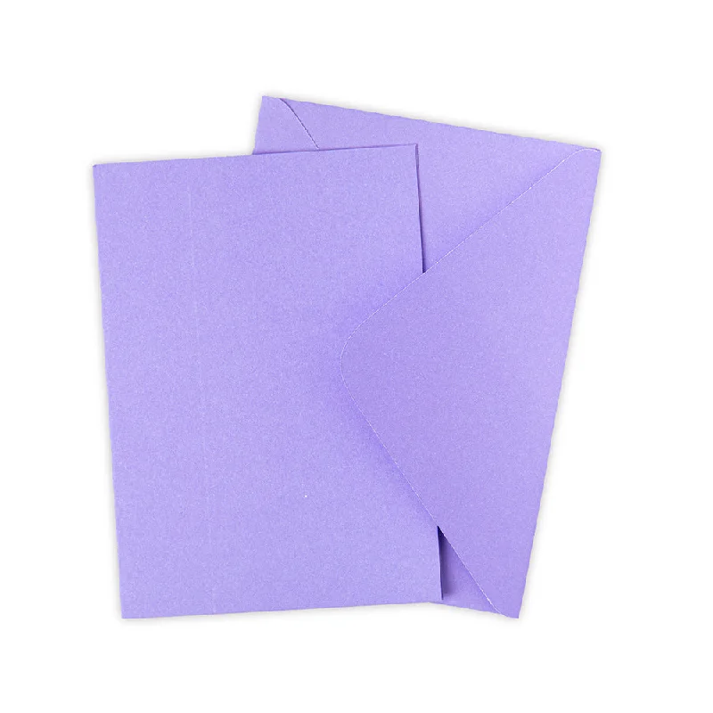 Sizzix Surfacez - Card & Envelope Pack, A6, Lavender Dust, 10PK