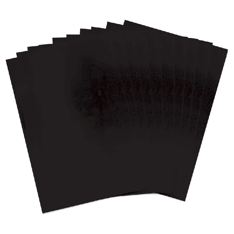 Sizzix Surfacez - Shrink Plastic, 8 1/2" x 11", Gloss, Black, 10 Sheets