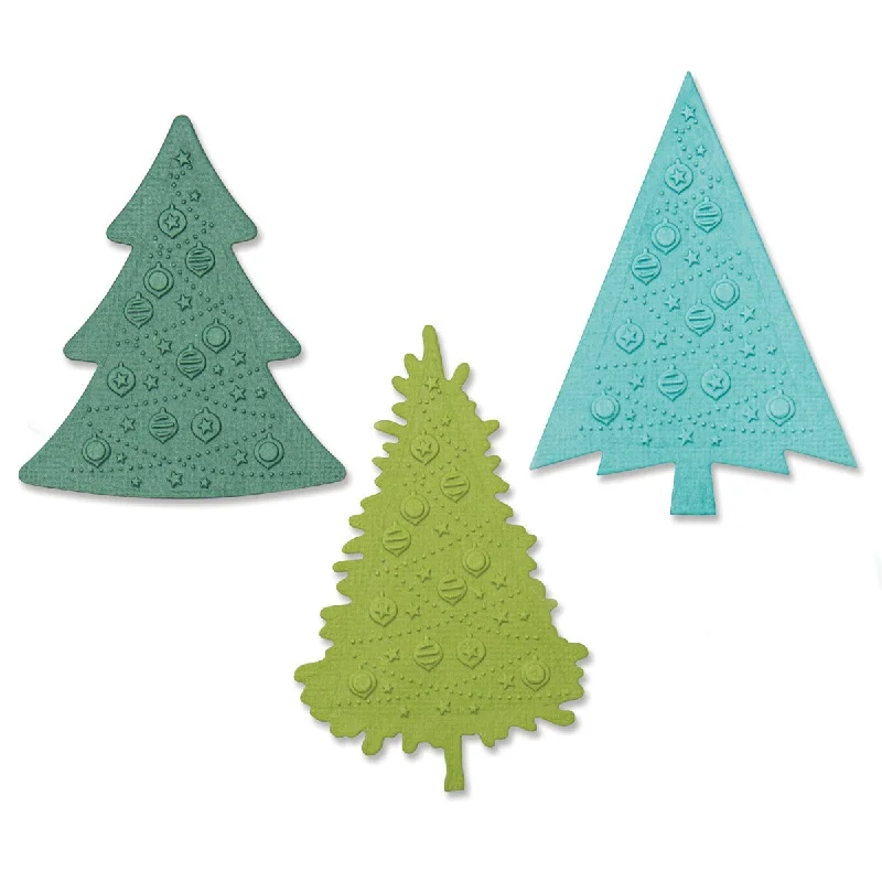 Sizzix Switchlits Embossing Folder - Festive Trees