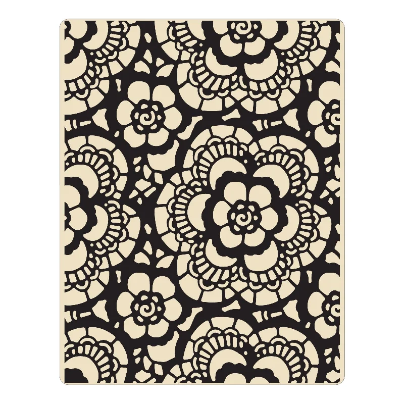 Sizzix Texture Fades Embossing Folder - Lace by Tim Holtz