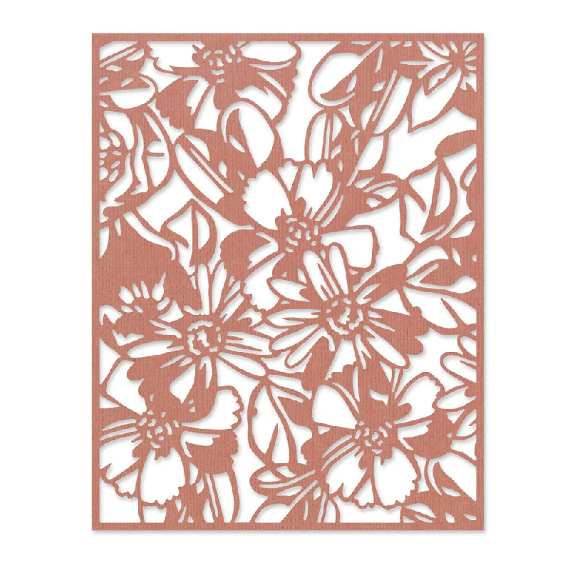 Sizzix Thinlits Die - Flowery by Tim Holtz