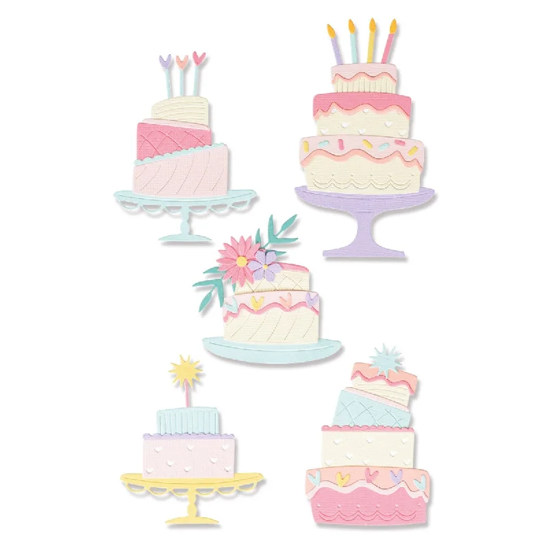 Sizzix Thinlits Die Set 10PK - Build a Cake