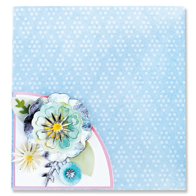 Sizzix Thinlits Die Set 12PK - Folio Page, Pocket & Flowers by Eileen Hull