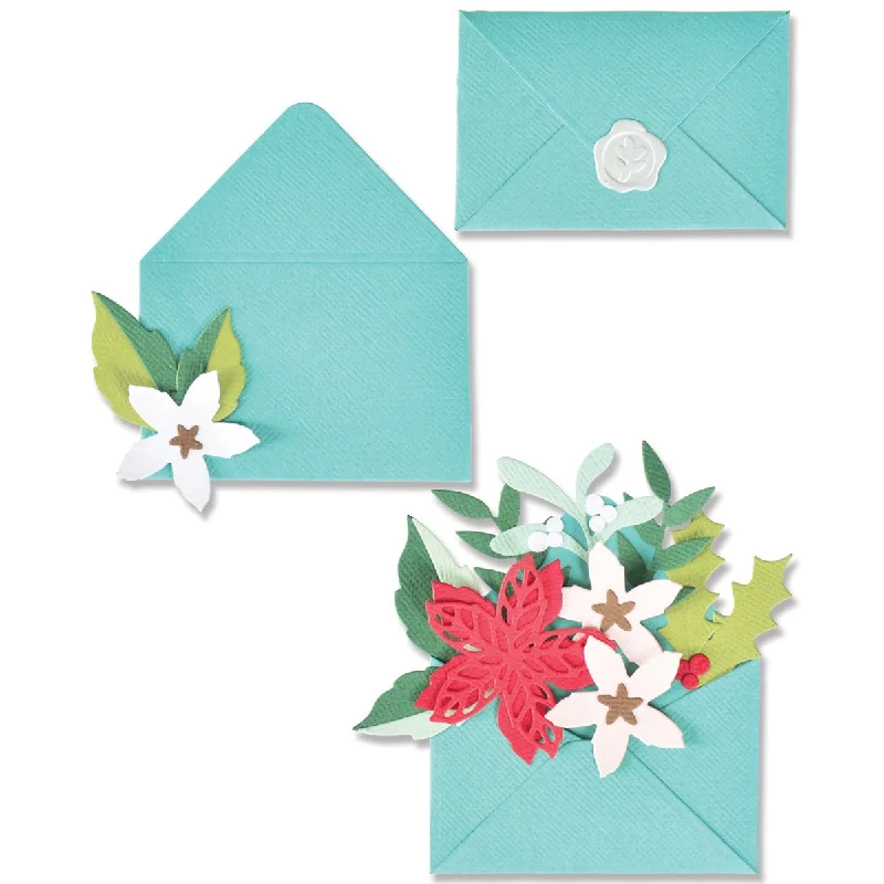 Sizzix Thinlits Die Set 13PK - Festive Envelope