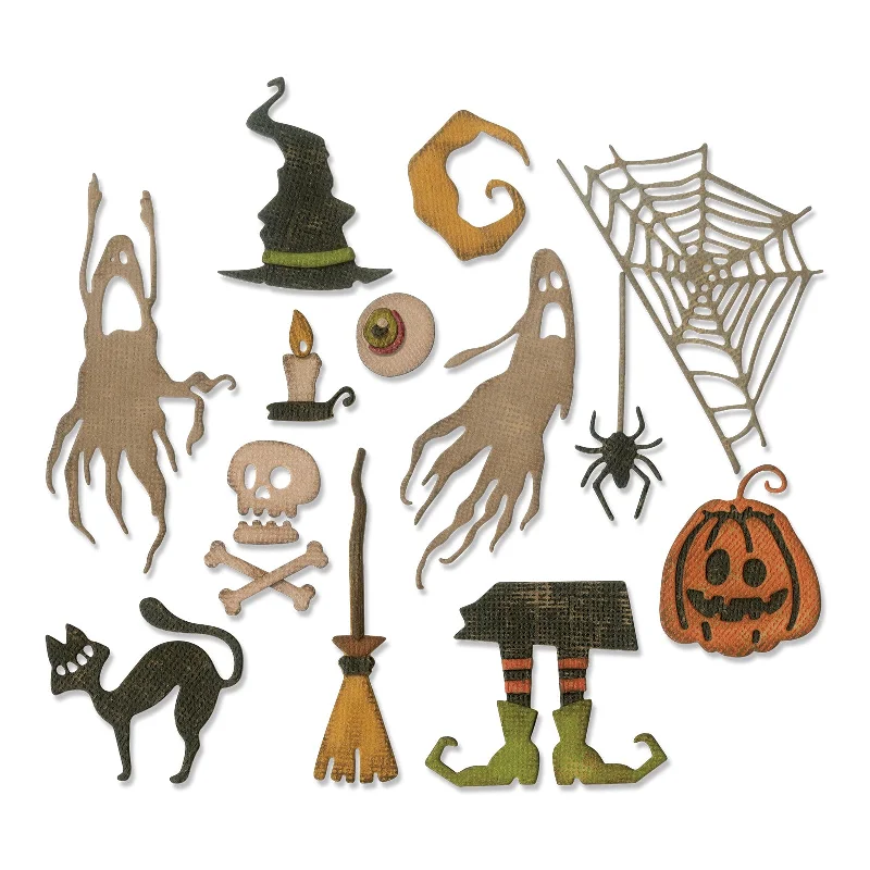 Sizzix Thinlits Die Set 17PK - Frightful Things by Tim Holtz