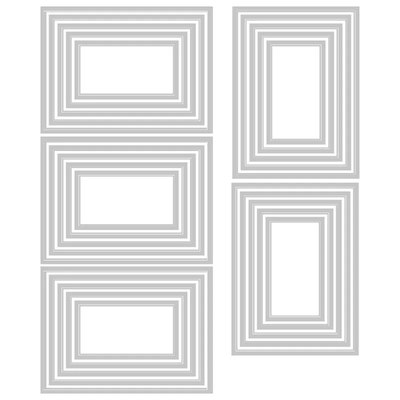 Sizzix Thinlits Die Set 25PK - Stacked Tiles, Rectangles by Tim Holtz