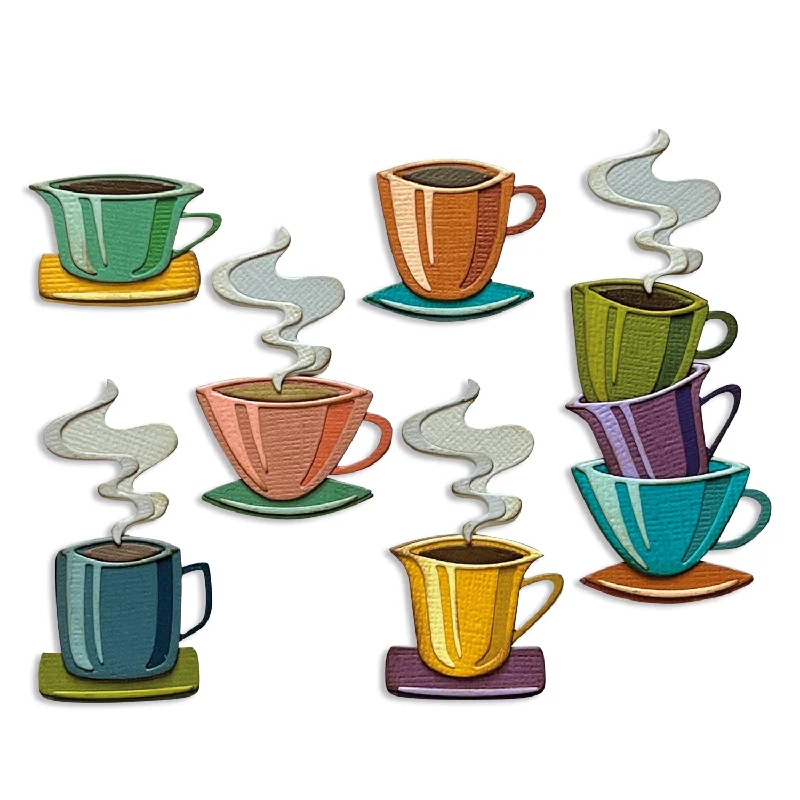 Sizzix Thinlits Die Set 28PK - Papercut Café by Tim Holtz