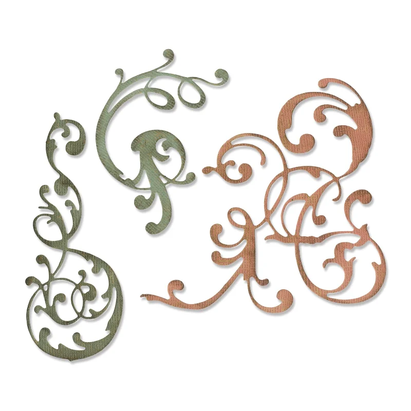 Sizzix Thinlits Die Set 3PK - Adorned by Tim Holtz