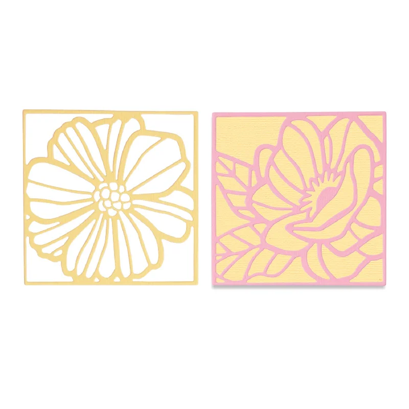 Sizzix Thinlits Die Set 3PK - Floral Card Fronts