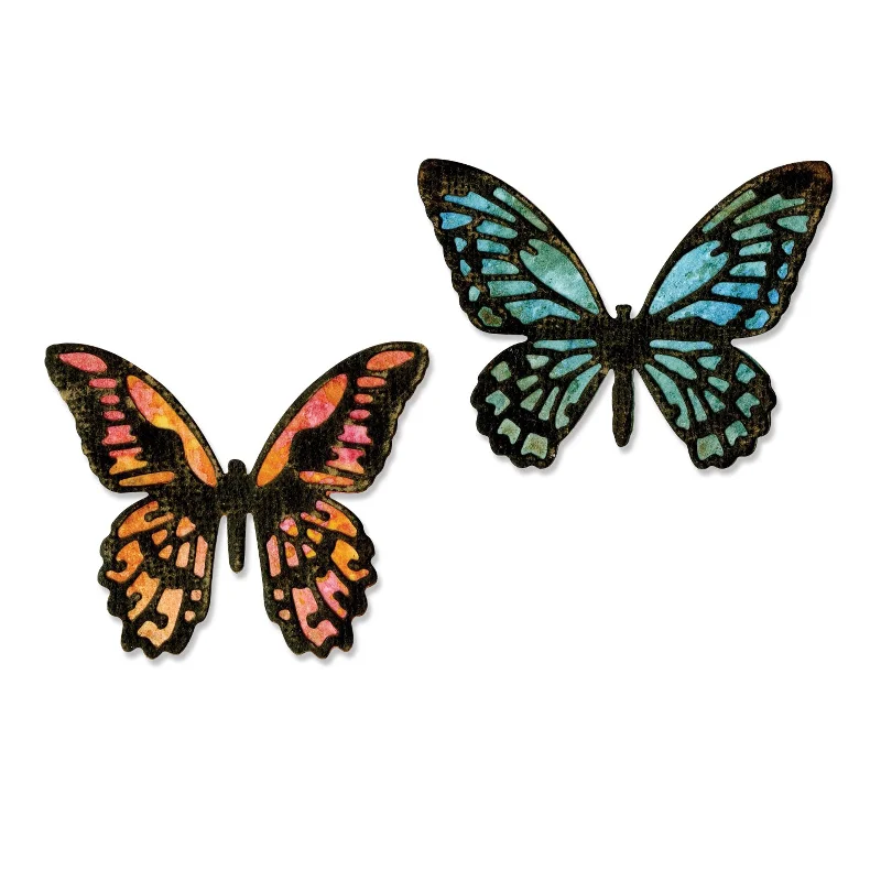 Sizzix Thinlits Die Set 4PK - Detailed Butterflies, Mini by Tim Holtz