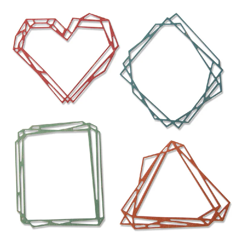 Sizzix Thinlits Die Set 4PK - Geo Frames by Tim Holtz