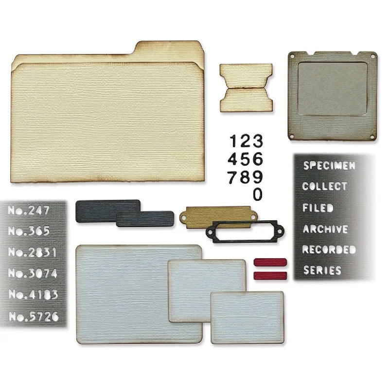 Sizzix Thinlits Die Set 54PK - Specimen by Tim Holtz