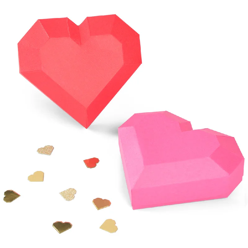 Sizzix Thinlits Die Set 6PK - Geo Heart Box