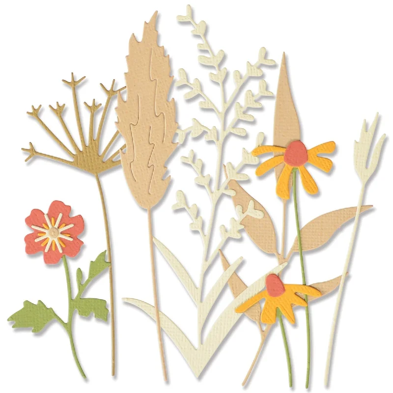 Sizzix Thinlits Die Set 8PK - Delicate Autumn Stems