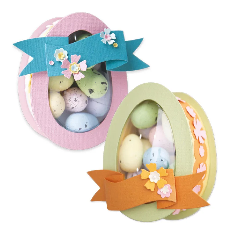 Sizzix Thinlits Die Set 9PK – Easter Egg Box by Jennifer Ogborn