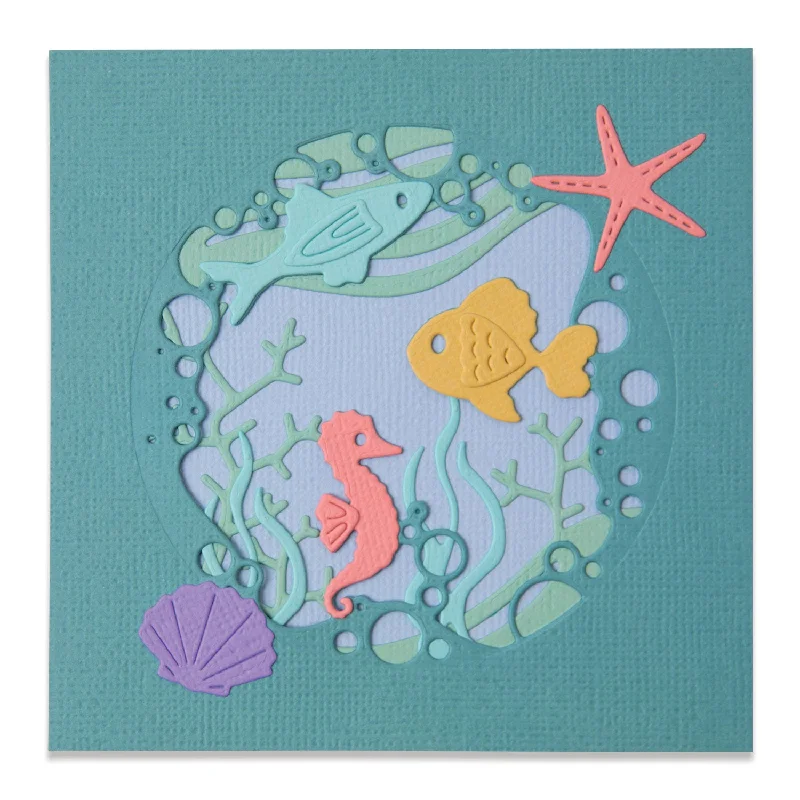 Sizzix Thinlits Die Set 9PK - Ocean Scene