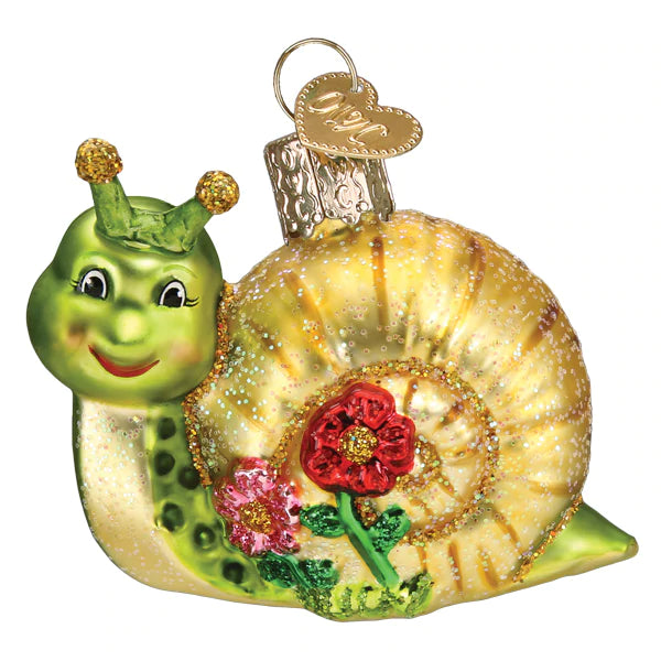 Smiley Snail Ornament - Old World Christmas