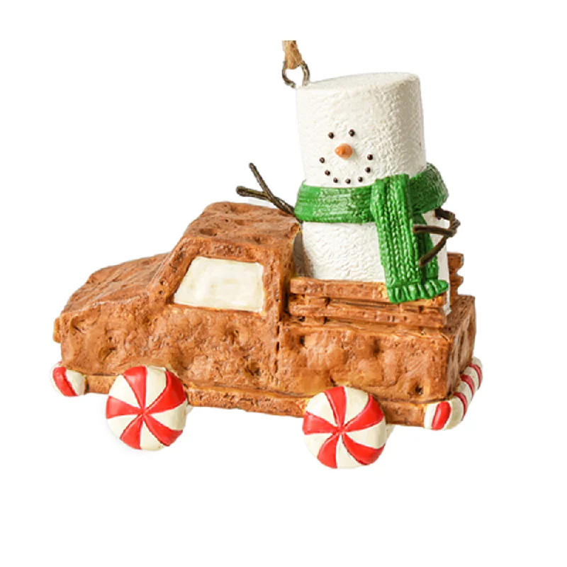 S'mores in Graham Cracker Truck Ornament