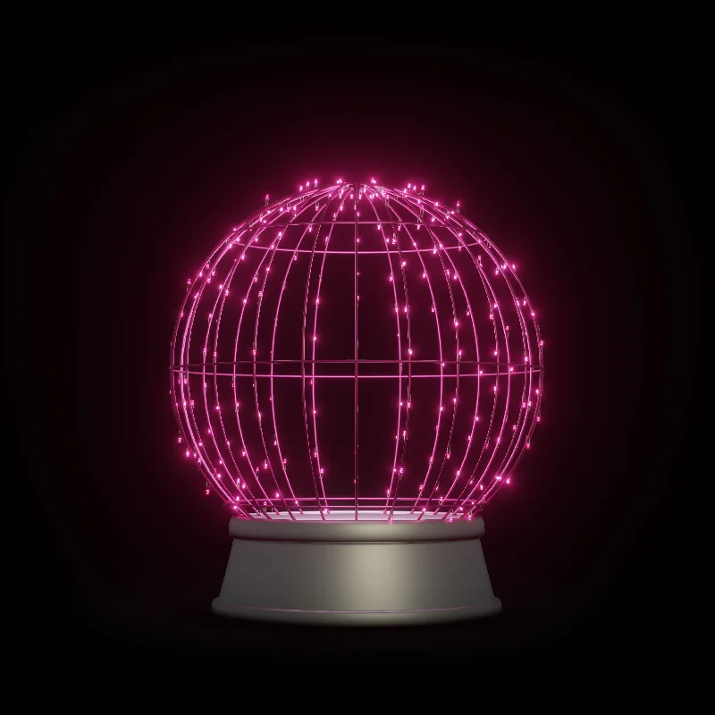 Pink Snow Globe