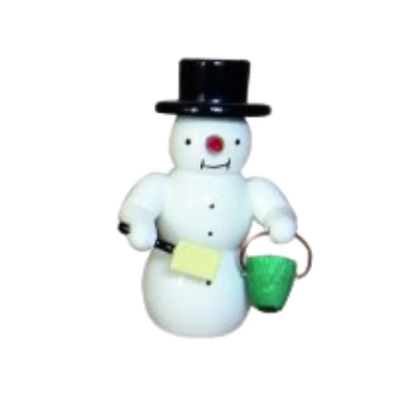 Snowman with Bucket by Erzgebirgische Holzkunst Gahlenz GmbH