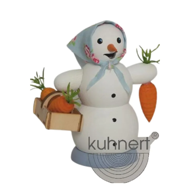 Snowwoman with carrots Smoker by Kuhnert GmbH