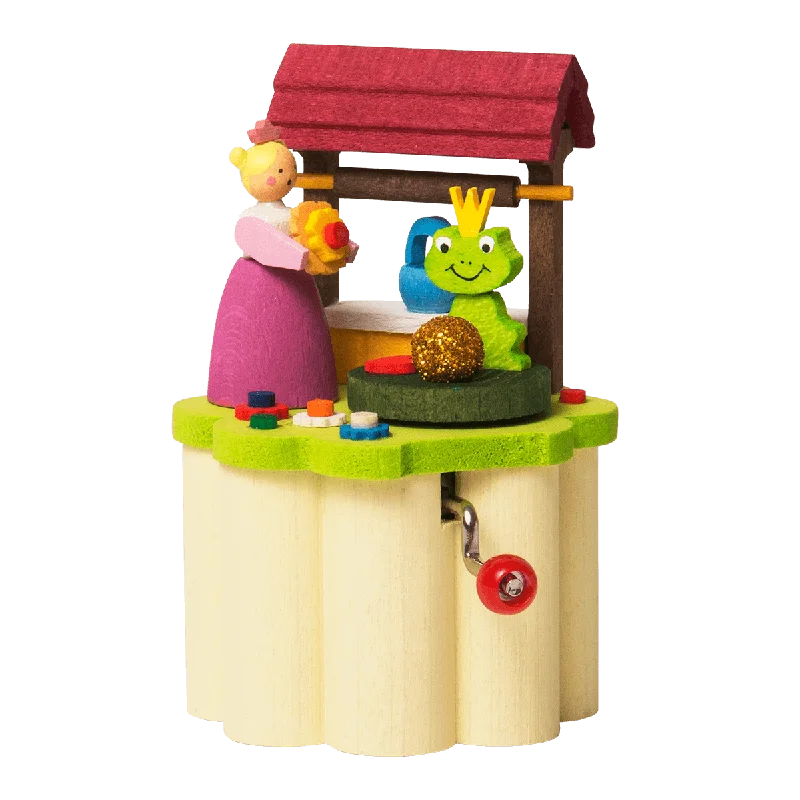 "The Frog King"-Crank Music Box by Graupner Holzminiaturen