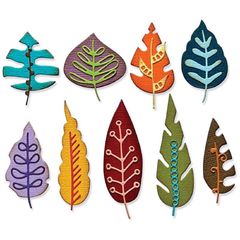 Thinlits Die Set 18PK - Artsy Leaves by Tim Holtz