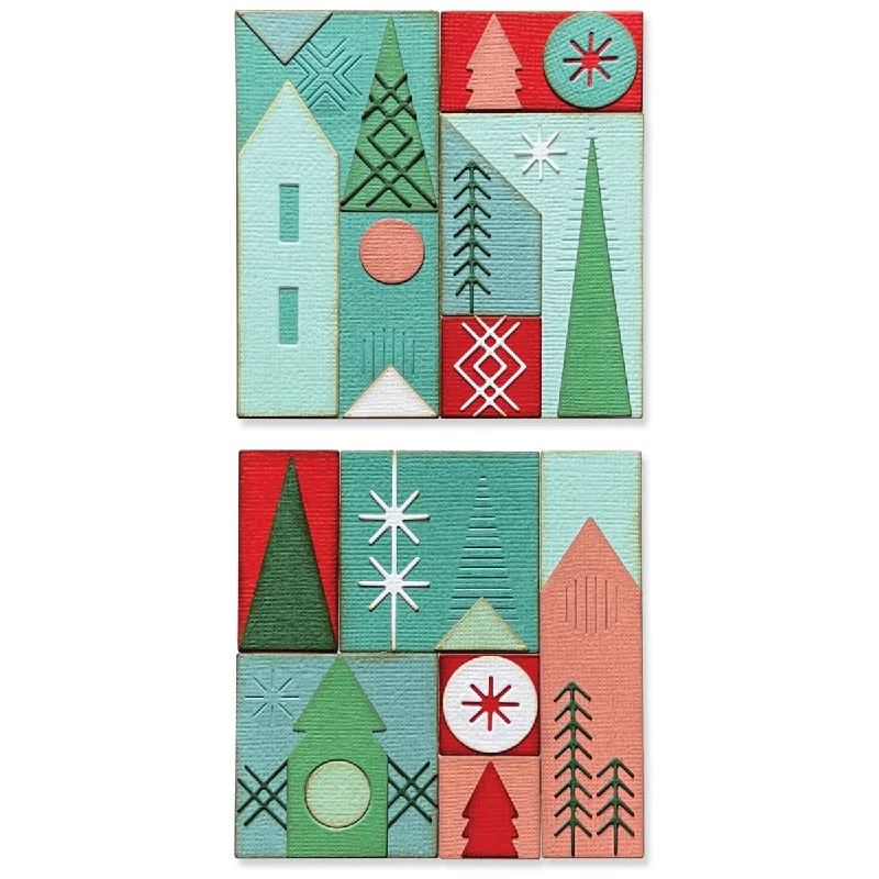 Thinlits Die Set 27PK - Holiday Blocks by Tim Holtz