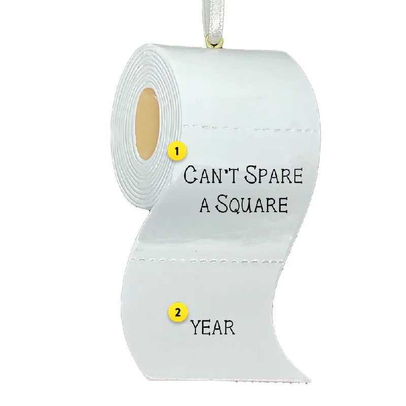 Personalized Toilet Paper Ornament