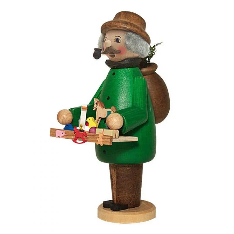 Toy Trader in Green Coat Smoker by Kuhnert GmbH