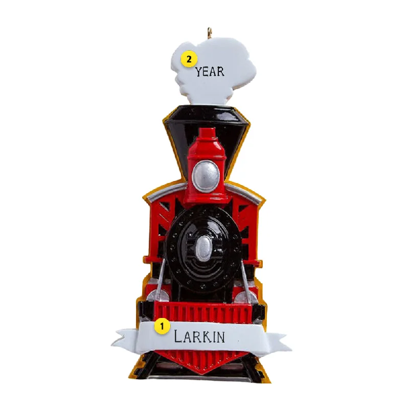 Personalized Train Engine Ornament