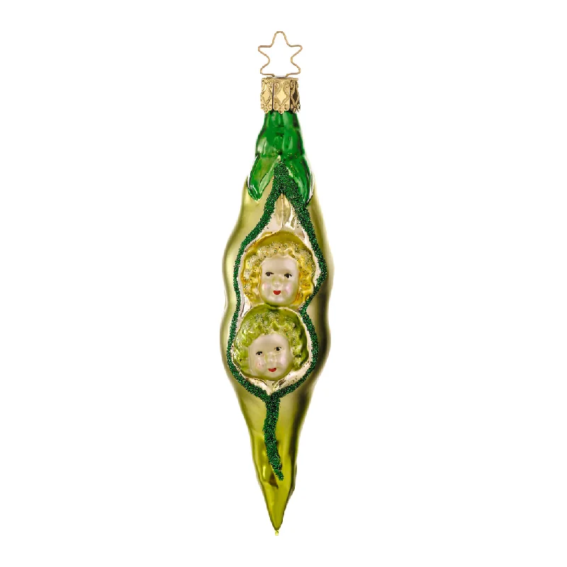 Two Peas in a Pod Ornament by Inge Glas of Germany