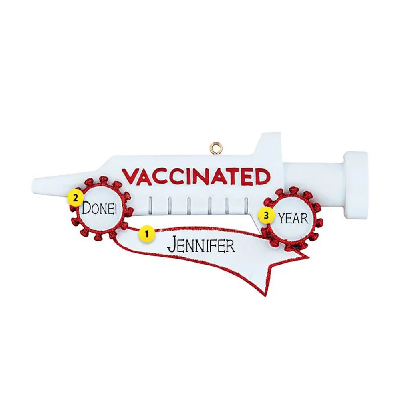 Personalized Vaccine Shot Ornament