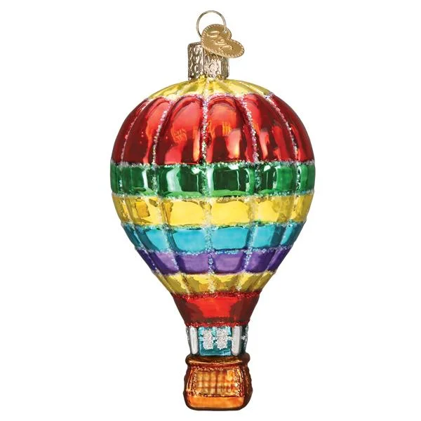 Vibrant Hot Air Balloon Ornament - Old World Christmas