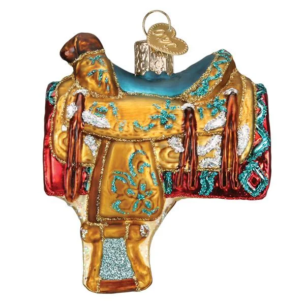 Western Saddle Ornament - Old World Christmas