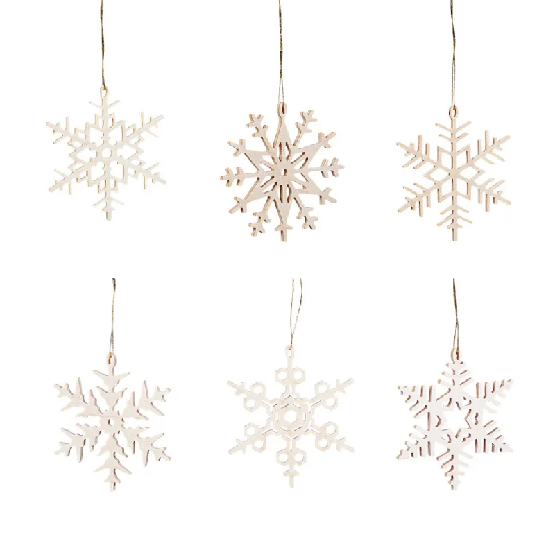 Wood Snowflake Ornament by Taulin