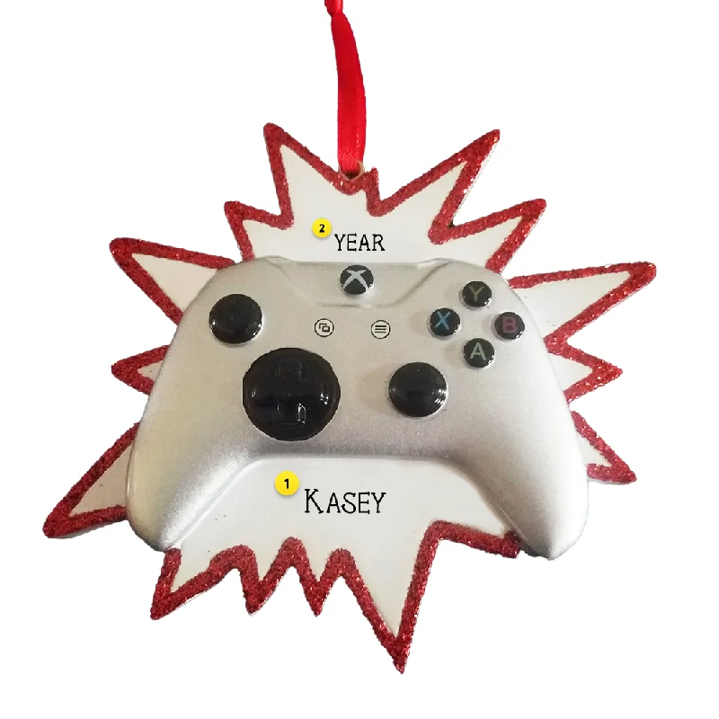 Personalized Video Game Controller Ornament